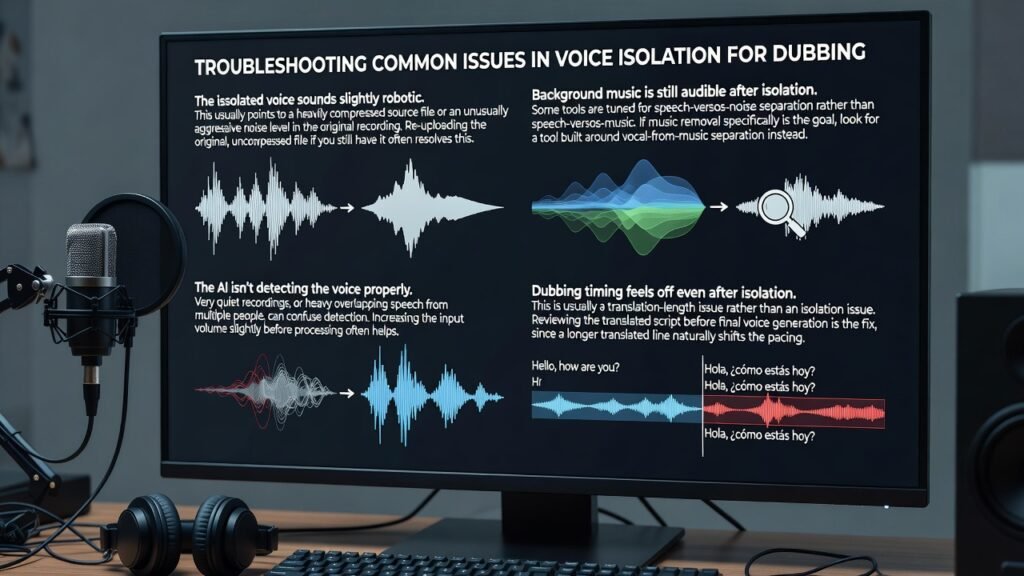 Voice Isolation for Video Dubbing: A Step-by-Step Workflow 9 Troubleshooting Common Issues in Voice Isolation for Dubbing