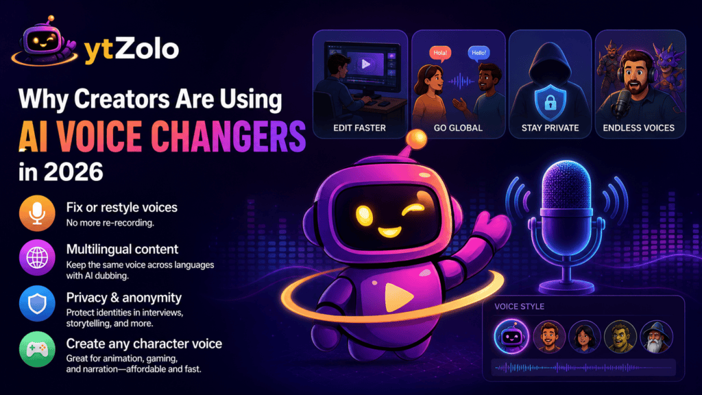 What Is an AI Voice Changer? A Complete Beginner's Guide 2 Why Creators Are Using AI Voice Changers in 2026