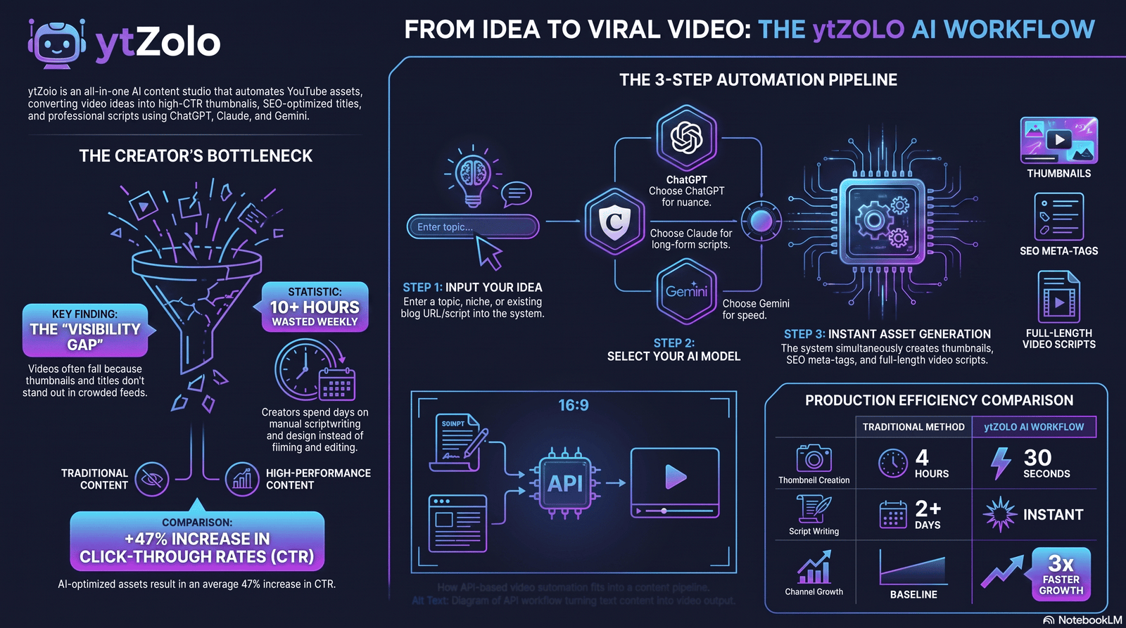 InVideo AI vs Pictory: Which AI Video Generator Should You Use in 2026? 3 Diagram of API workflow turning text content into video output.
