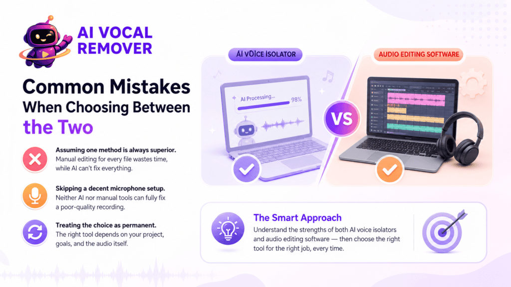 AI Voice Isolator vs. Traditional Audio Editing Software: Which Is Right for You? 4 ai voice isolator vs audio editing software