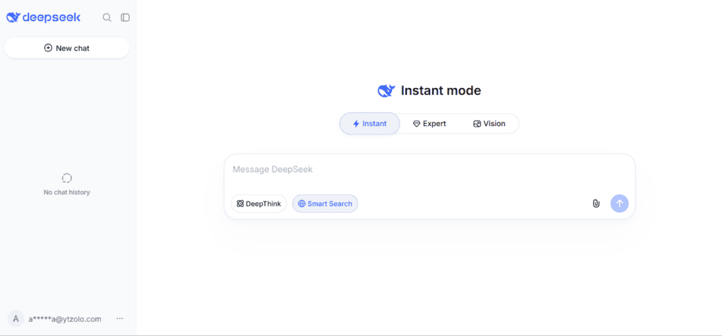 AI Tools Like ChatGPT: 20 Best Alternatives Compared (2026) 8 chat.deepseek.com dashboard