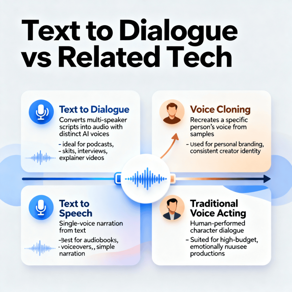 Text to Dialogue: Complete Guide to AI Multi-Speaker Voice Generation (2026) 3 dialogue generator ai