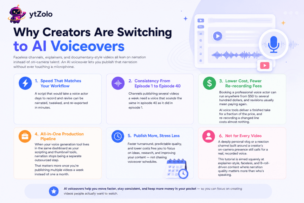how to add ai voiceover to youtube video