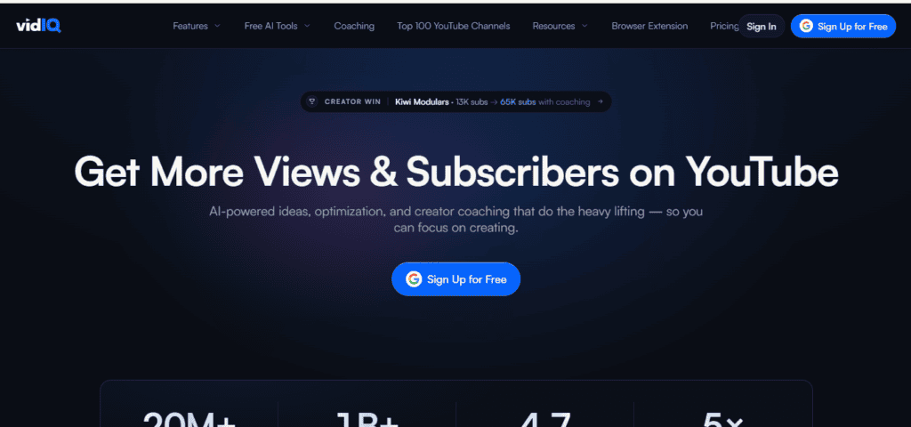 ytZolo vs Subscribr vs VidIQ: The Complete 2026 Comparison 4 VidIQ browser extension overlay showing keyword scores on YouTube