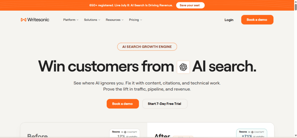 AI Tools Like ChatGPT: 20 Best Alternatives Compared (2026) 14 writesonic dashboard