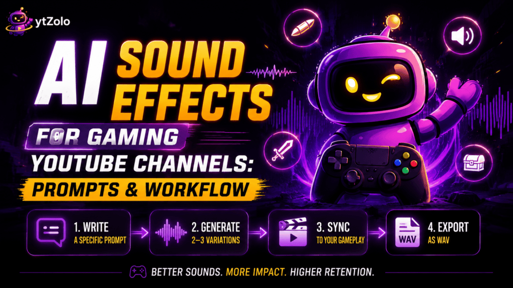 AI Sound Effects for Gaming YouTube Channels Prompts & Workflow