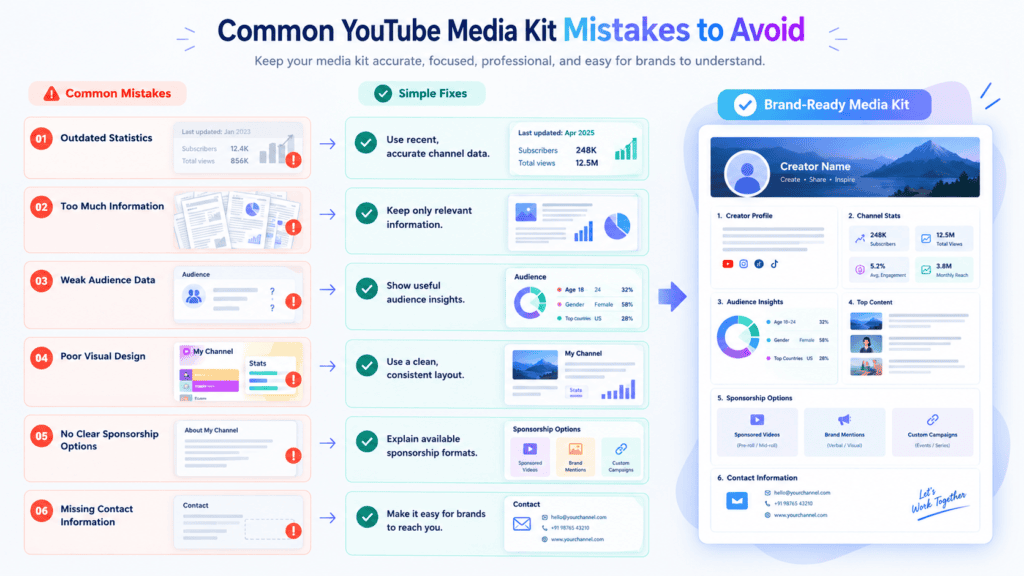 Common YouTube Media Kit Mistakes to Avoid