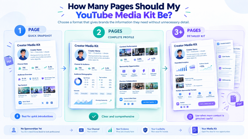 How Many Pages Should My YouTube Media Kit Be