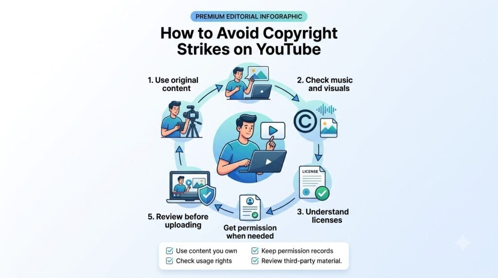 How to Avoid Copyright Strikes on YouTube