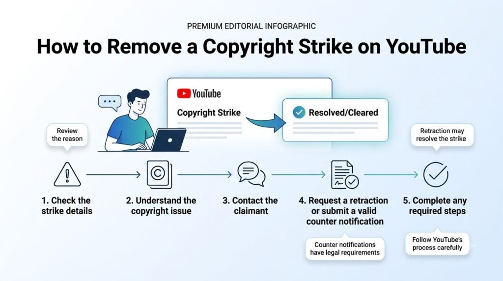 How to Remove a Copyright Strike on YouTube