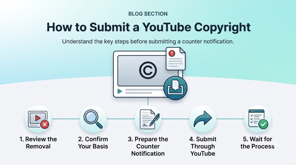 How to Submit a YouTube Copyright Counter Notification