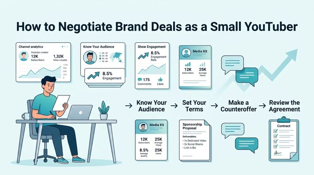 How to Negotiate Brand Deals as a YouTuber: A Step-by-Step Guide 10 How to negotiate brand deals as a small YouTuber