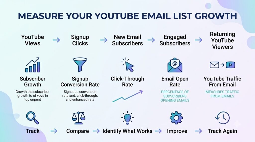 How to Build an Email List From Your YouTube Channel: A Step-by-Step Guide 10 Measure Your YouTube Email List Growth