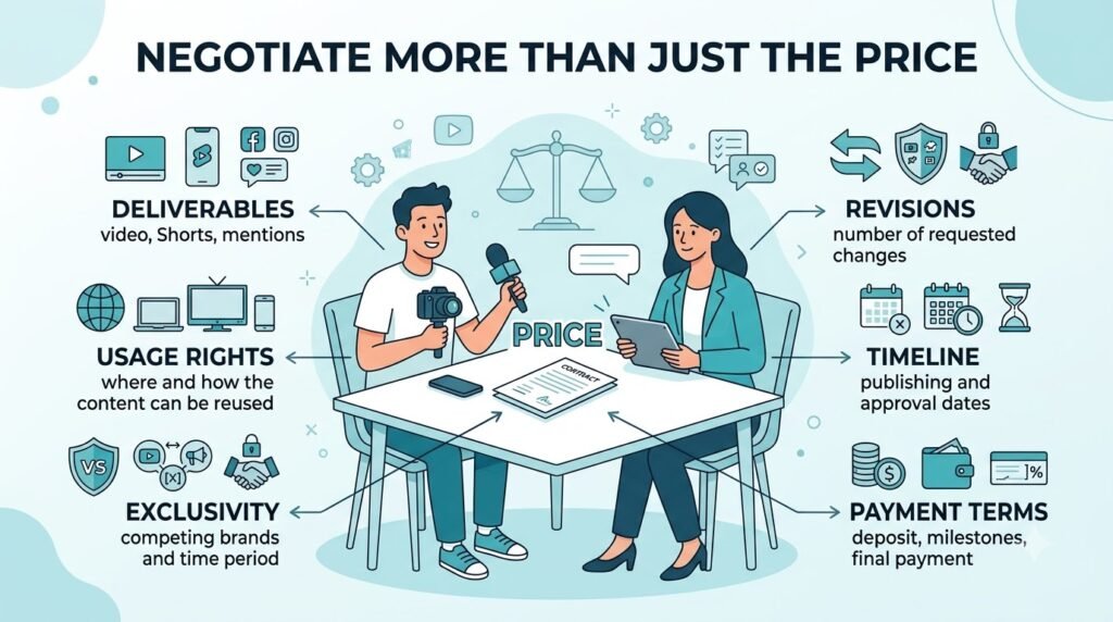 How to Negotiate Brand Deals as a YouTuber: A Step-by-Step Guide 7 Negotiate More Than Just the Price