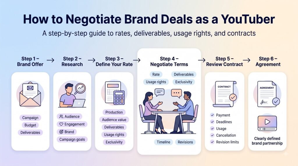 How to Negotiate Brand Deals as a YouTuber: A Step-by-Step Guide 