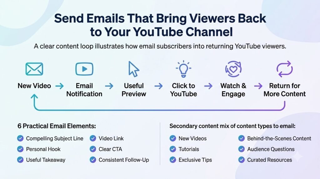 How to Build an Email List From Your YouTube Channel: A Step-by-Step Guide 9 Send Emails That Bring Viewers Back to Your YouTube Channel