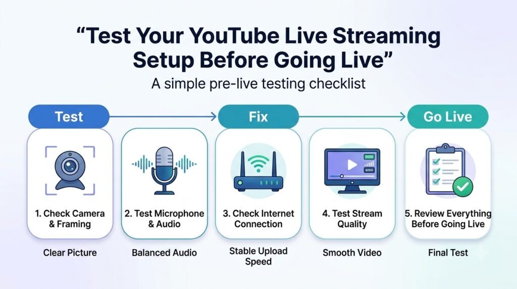Test Your YouTube Live Streaming Setup Before Going Live
