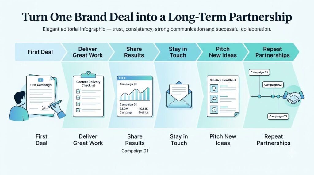 How to Negotiate Brand Deals as a YouTuber: A Step-by-Step Guide 11 Turn One Brand Deal into a Long-Term Partnership