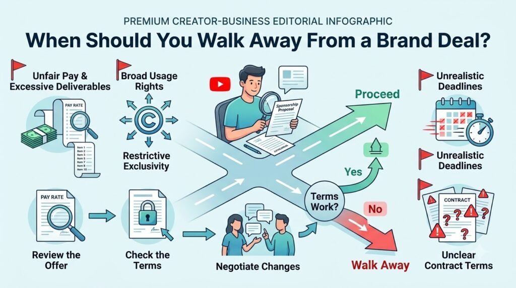 How to Negotiate Brand Deals as a YouTuber: A Step-by-Step Guide 12 When should you walk away from a brand deal