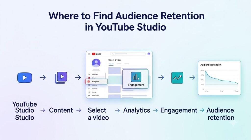 Where to Find Audience Retention in YouTube Studio