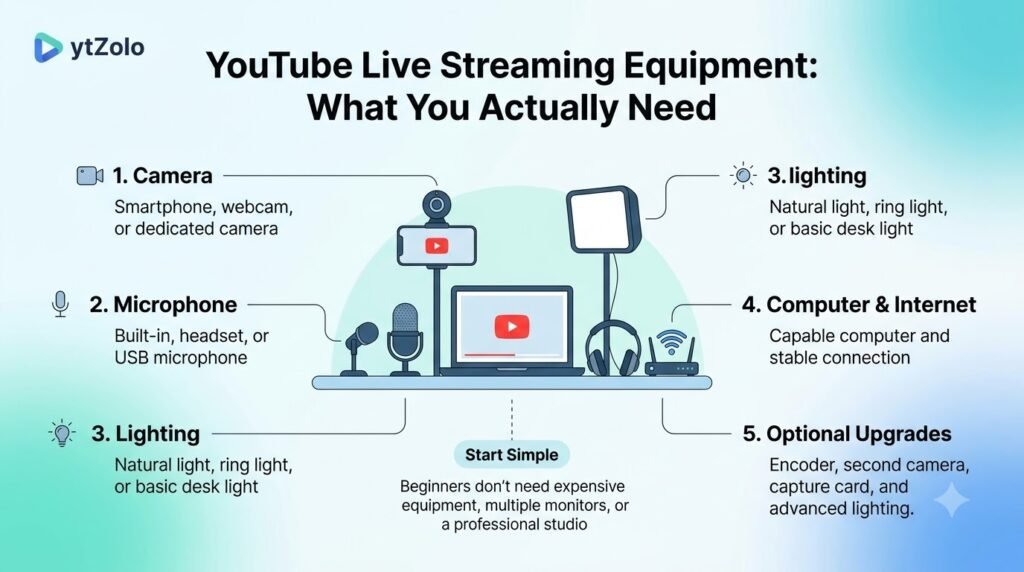 YouTube Live Streaming Equipment What You What You Actually Need