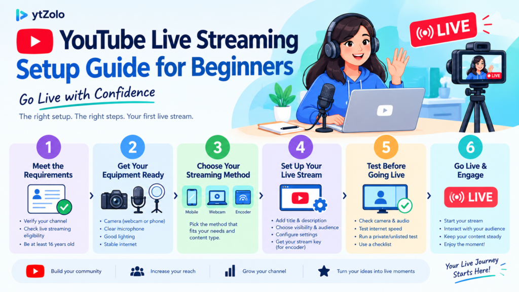 YouTube Live Streaming Setup Guide for Beginners 