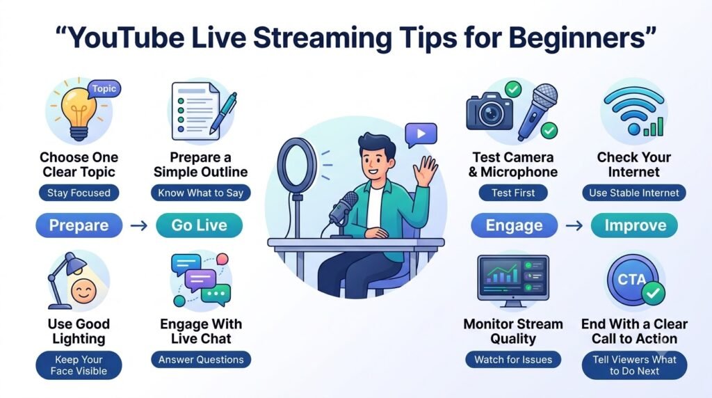 YouTube Live Streaming Tips for Beginners