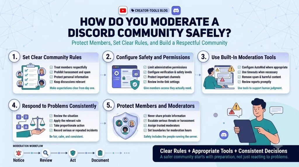 How to Build a Discord Community for Your YouTube Channel: 7 Steps 7 How do you moderate a Discord community safely