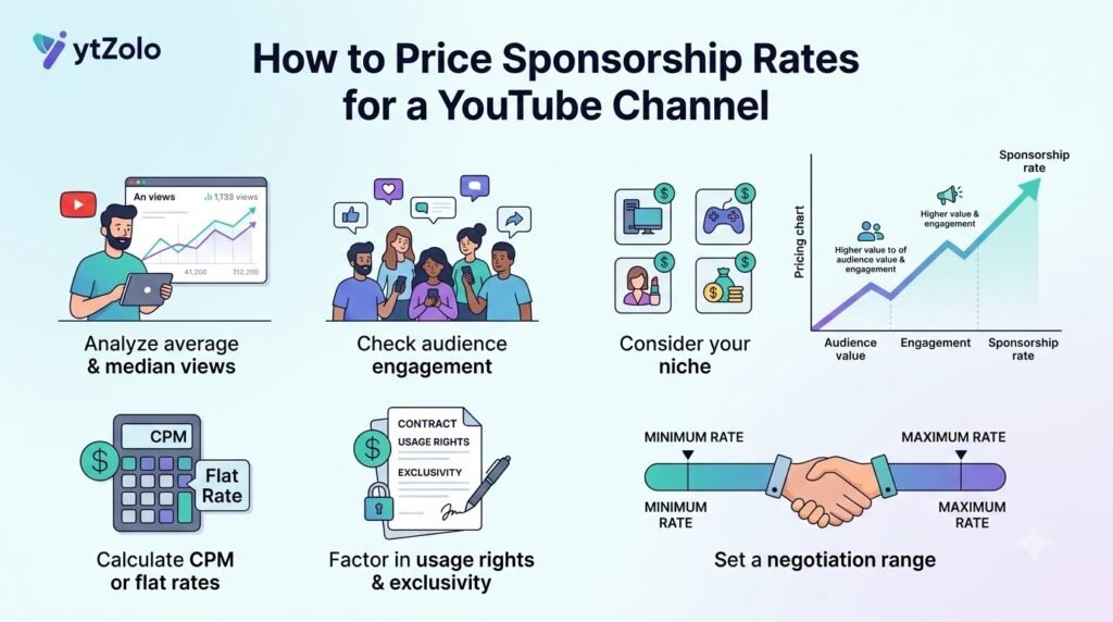 How to Price Sponsorship Rates for a YouTube Channel