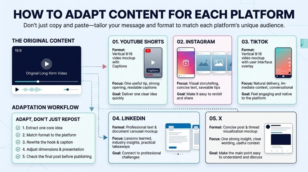 How to Repurpose One YouTube Video Into 10 Pieces of Content Across Platforms 6 How to Repurpose One YouTube Video Into 10 Content Pieces