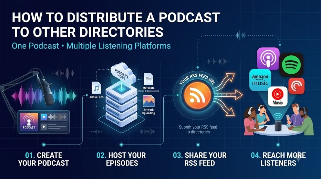 RSS podcast distribution