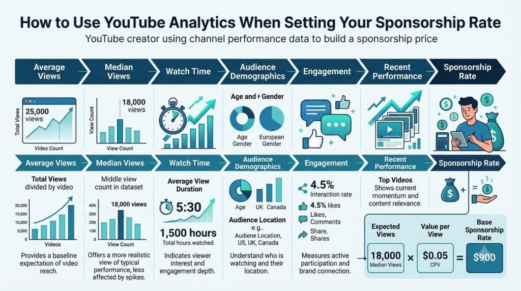 How to Price Sponsorship Rates for a YouTube Channel 7 how much to charge for a YouTube sponsorship