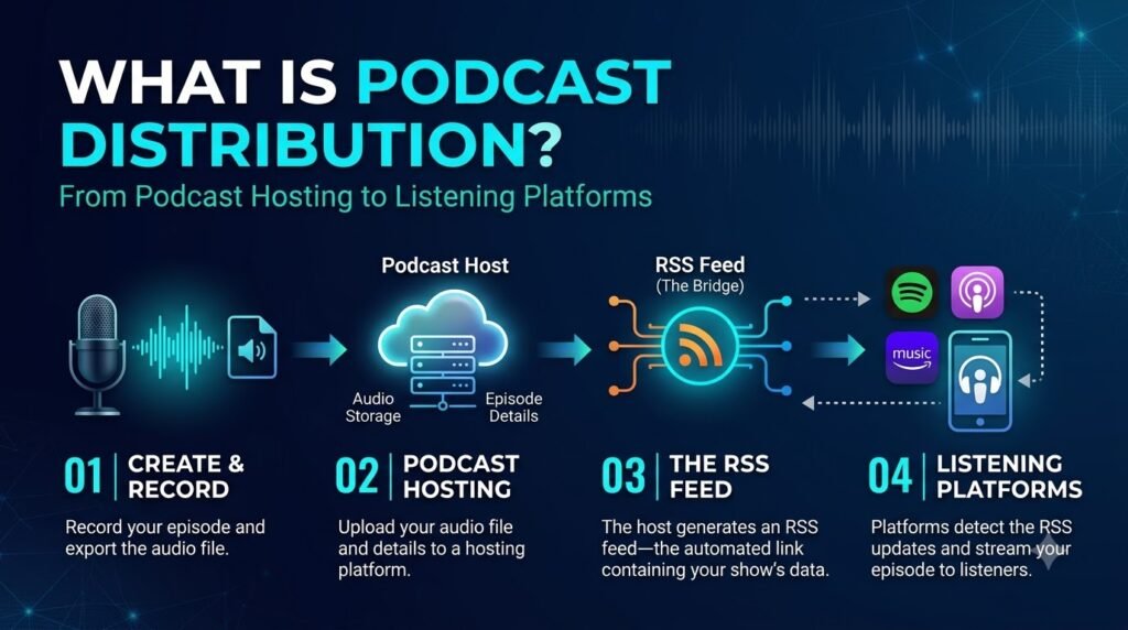 podcast distribution guide getting your ai-generated podcast onto spotify, apple, and rss