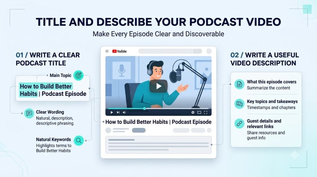 podcast to YouTube video